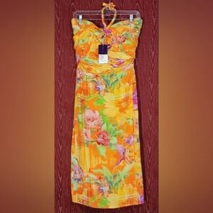 POLO RALPH LAUREN PURPLE LABEL Silk Rosamund Floral Cocktail Dress Sz 2 NWT